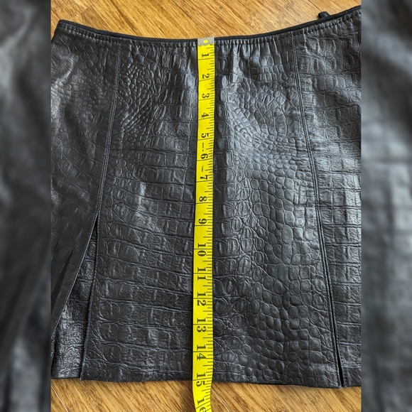 Rudsak Snake Genuine Leather Flare Skirt - Picture 5 of 5